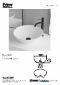 Primy R1 Solid Surface håndvask, Hvid